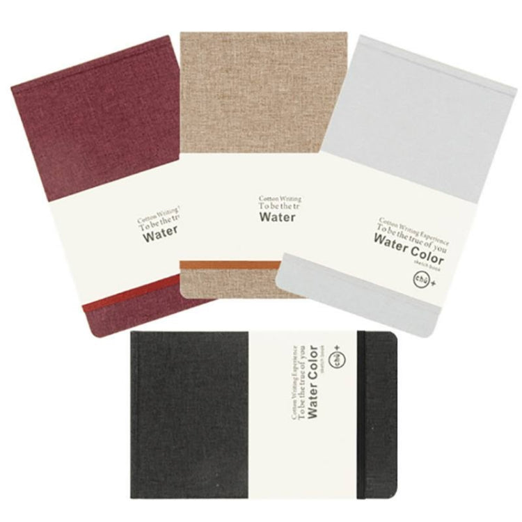 2 PCS A5 Cotton Cloth Watercolor Blank Notepad Child Painting Sketch Doodle Notebook, Size:A5