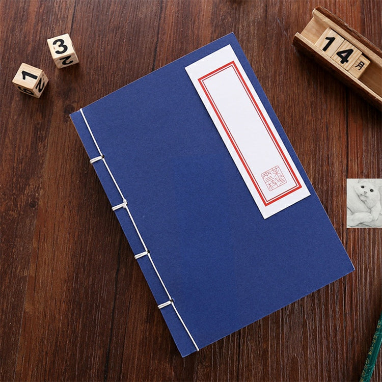 Chinese Style Traditional Ancient Notebook Antique Calligraphy Note Book Handmade Stitching Diary Kungfu Notepad