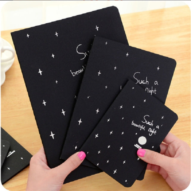 6 PCS Sketchbook Diary Drawing Painting Graffiti Soft Cover Black Paper Sketch Book Notebook Office School Supplies Gift, Size:S 56K