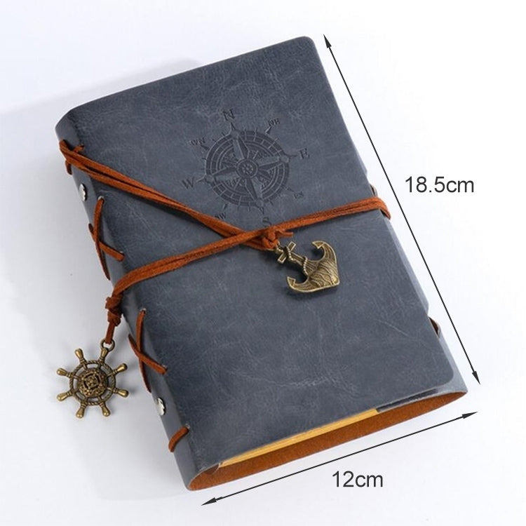 P697 Creative Corsair Anchor Stationery Notepad Office Supplies School Cute Retro Spiral Notebook Diary Book