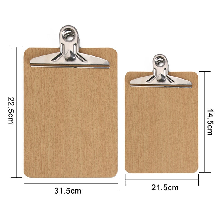 10 PCS Portable A4 / A5 Wooden Writing Clip Board File Hardboard with Batterfly Clip, Size:A4, Type:3mm thick