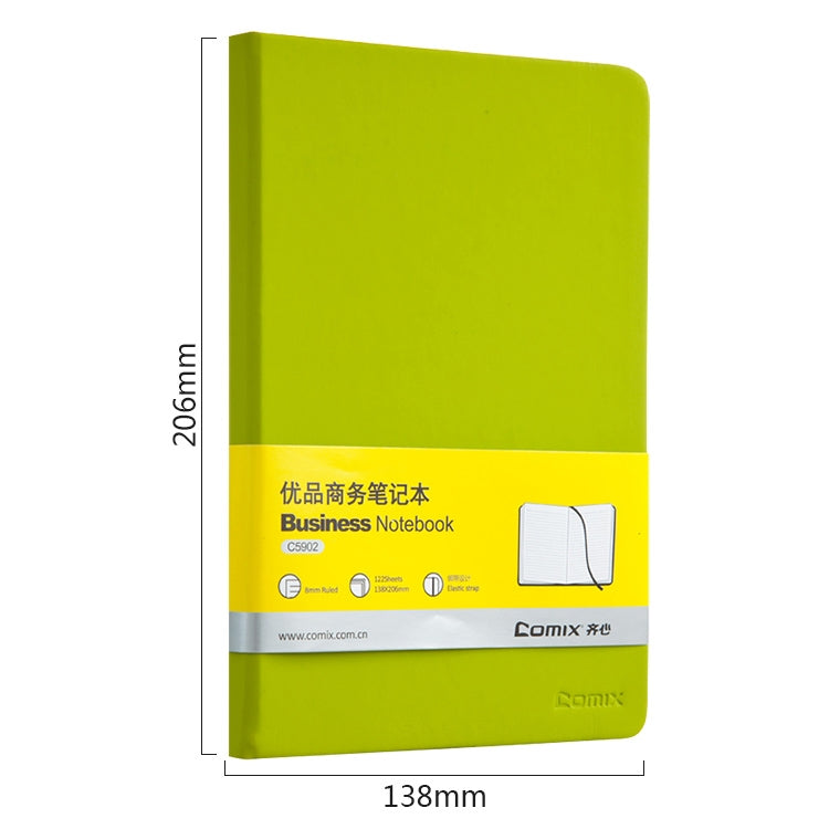 2 PCS 122sheets Notebook Thickened A5 Soft Leather Notepad Color Portable Diary Book Planners Office Stationery(Green)