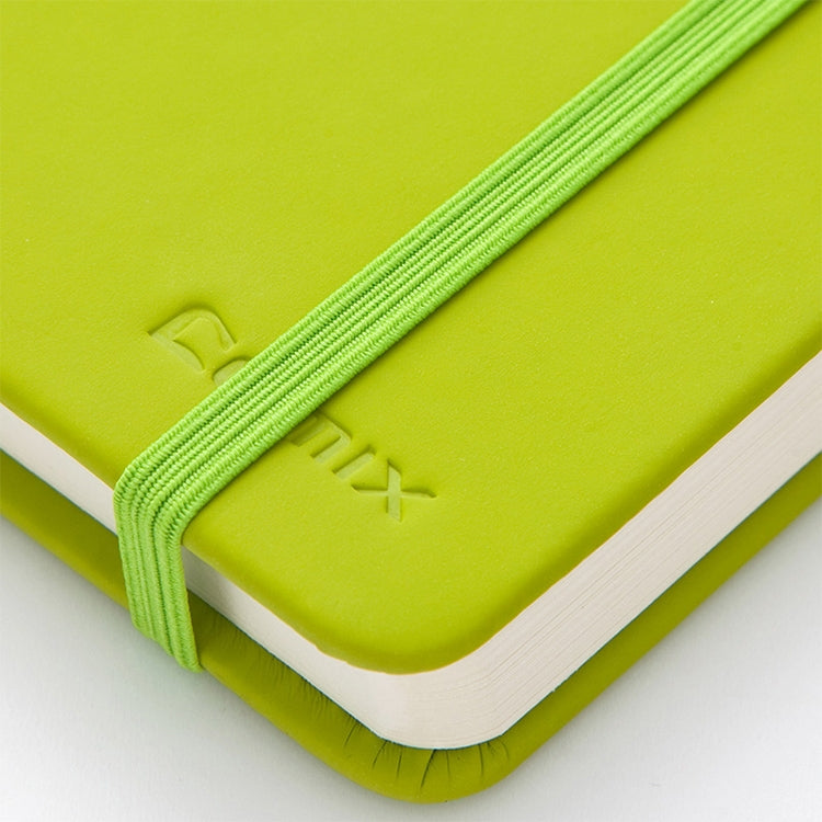 2 PCS 122sheets Notebook Thickened A5 Soft Leather Notepad Color Portable Diary Book Planners Office Stationery(Green)