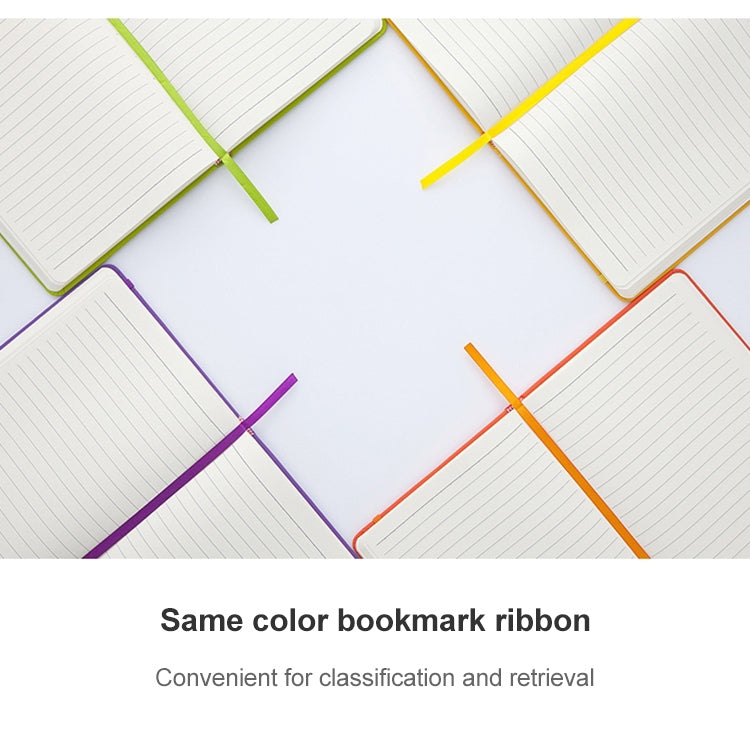 2 PCS 122sheets Notebook Thickened A5 Soft Leather Notepad Color Portable Diary Book Planners Office Stationery(Green)