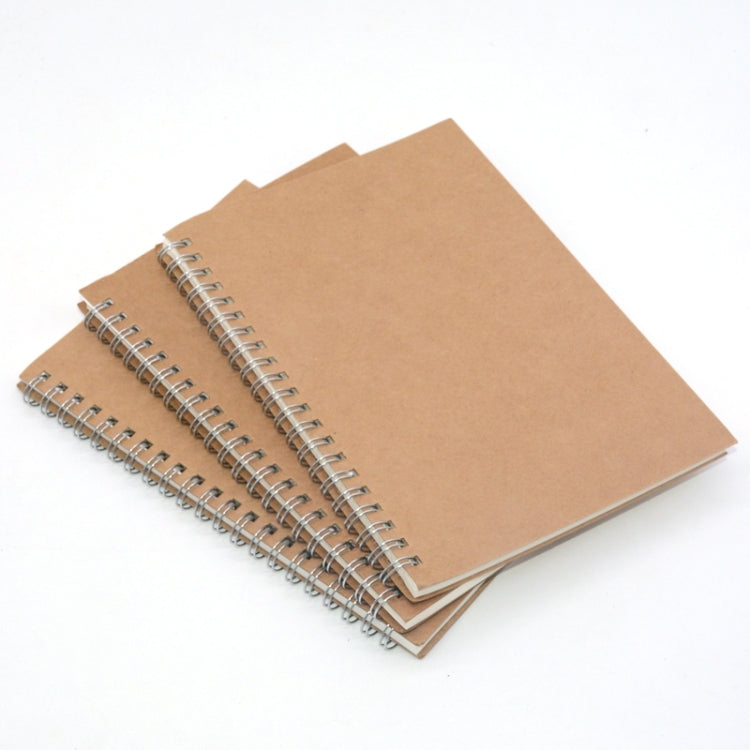 Notebook Planner Agenda Book Diary Kraft Mini Paper Notepad(Kraft paper cover)