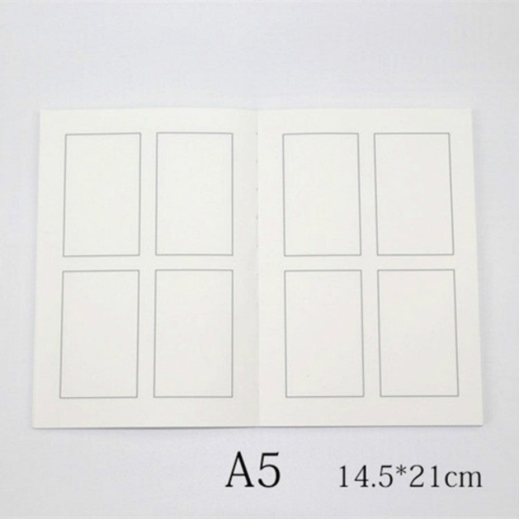 2 PCS 0928 Creative Movie Story Notebook Four Comic Painting Book Diary Book Sketch Book Stationery School Supplies, Size:A5