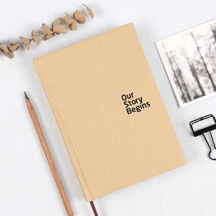 575360974670 Pure Kraft Paper Series Hardcover Notebook A5 Blank Inner Page Simple Notebook Stationery