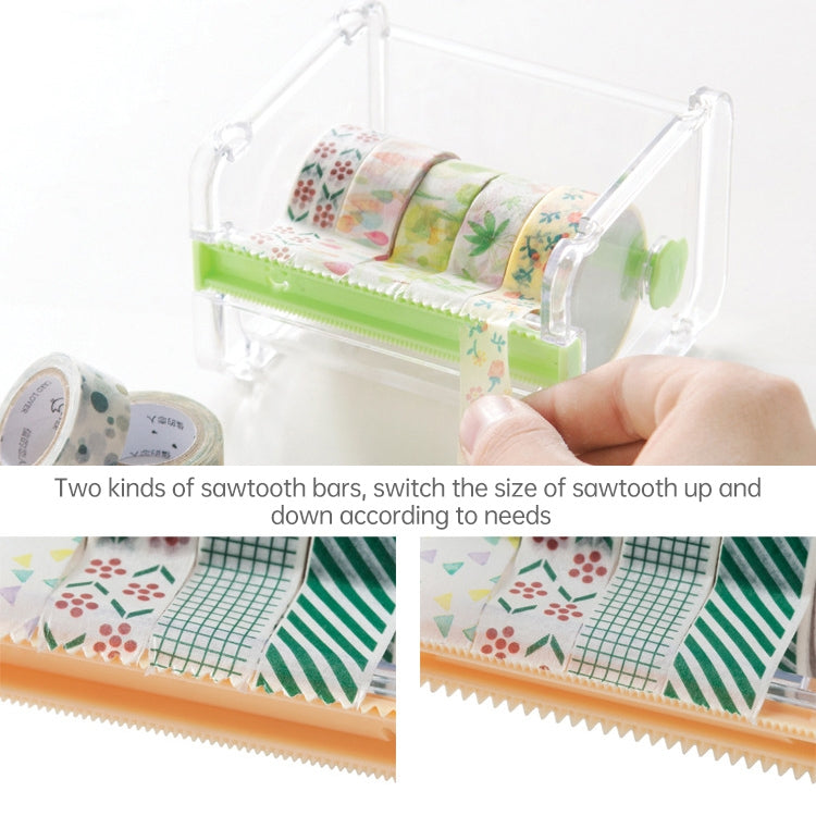 Tape Cutter Office Tape Dispenser Tape Storage Box, Size:10.3x9.1x7.1cm