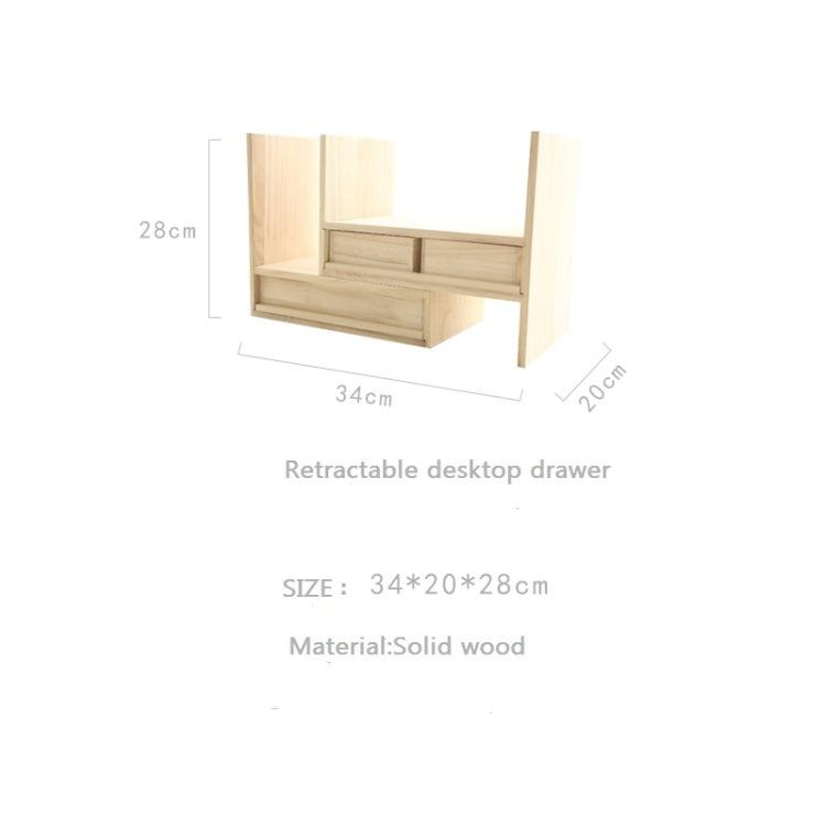 N098 Simple Creative DIY Wood Desk Sets Stationery Holder Magazine Make-up Organizer File Tray Bookshelves