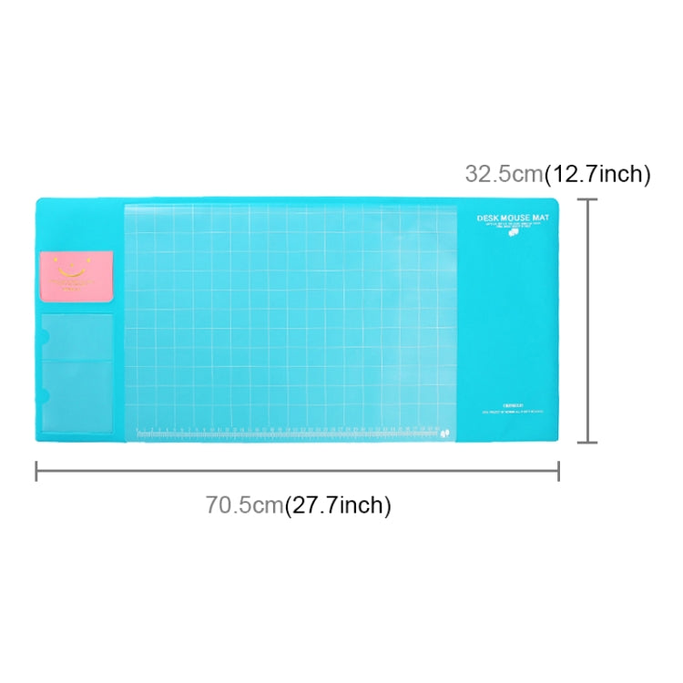 2 PCS Creative PVC Waterproof Multifunctional Desk Organizer Case Computer Keyboard Mouse Mat Set School Office Stationery Supplies