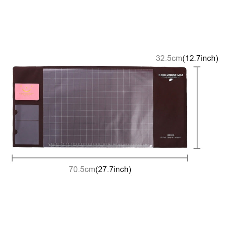 2 PCS Creative PVC Waterproof Multifunctional Desk Organizer Case Computer Keyboard Mouse Mat Set School Office Stationery Supplies