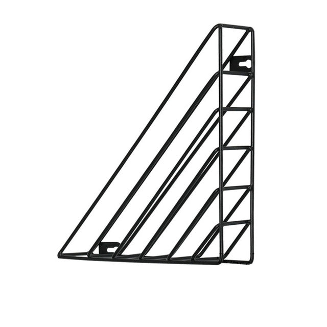 Iron Bookshelf Magazine Display Stand Newspapers Storage Rack Vintage Organizer Storage Holder Office Decor Book Rack Bookends