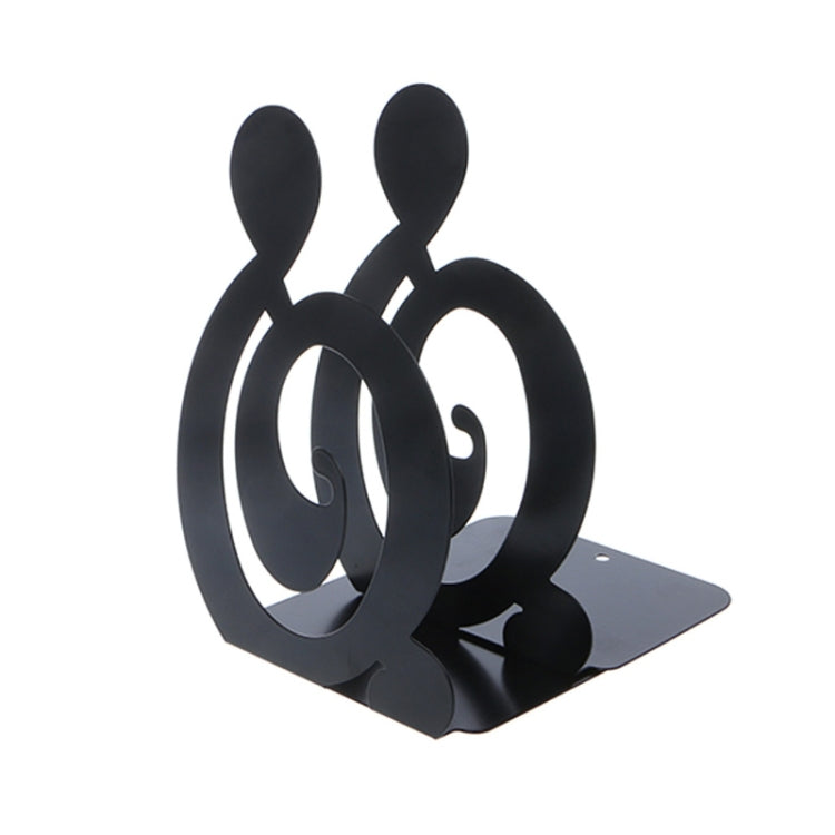 2 PCS Musical Note Metal Bookends Iron Support Holder Desk Stands For Books