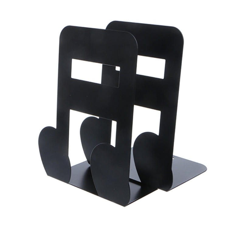 2 PCS Musical Note Metal Bookends Iron Support Holder Desk Stands For Books