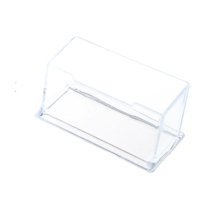 Clear Business Card Holder Desktop Office Acrylic Plastic Display Stand Rack