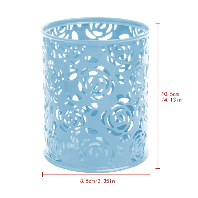 Hollow Flower Brush Storage Pen Pencil Pot Holder Container Desk Organizer