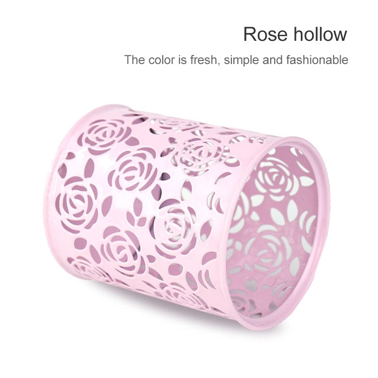 Hollow Flower Brush Storage Pen Pencil Pot Holder Container Desk Organizer