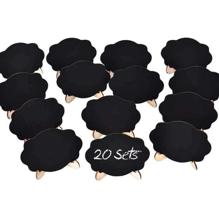 20 Sets Mini Butterfly Chalkboard Signs Small Blackboard with Wooden Frame Easel Kids Craft Party Wedding Decoration
