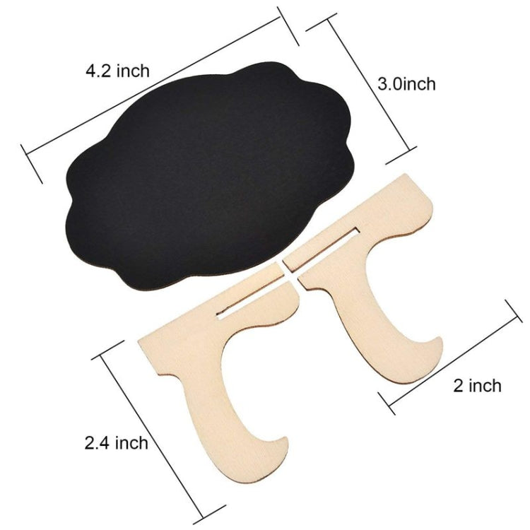 20 Sets Mini Butterfly Chalkboard Signs Small Blackboard with Wooden Frame Easel Kids Craft Party Wedding Decoration