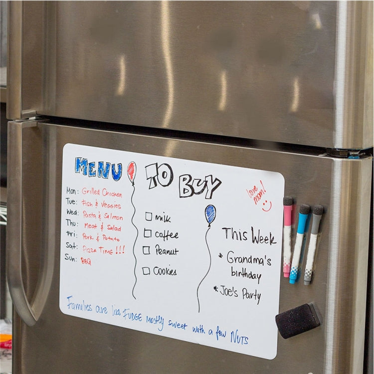 Durable Soft Magnetic Refrigerator Memo Pad Leave Messages Whiteboard
