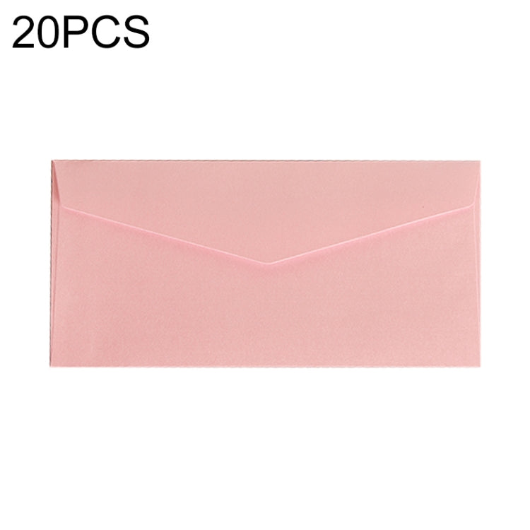 20 PCS Classical Kraft Envelopes Retro Envelope Blank Envelops Office Supplier Stationery(Pink)