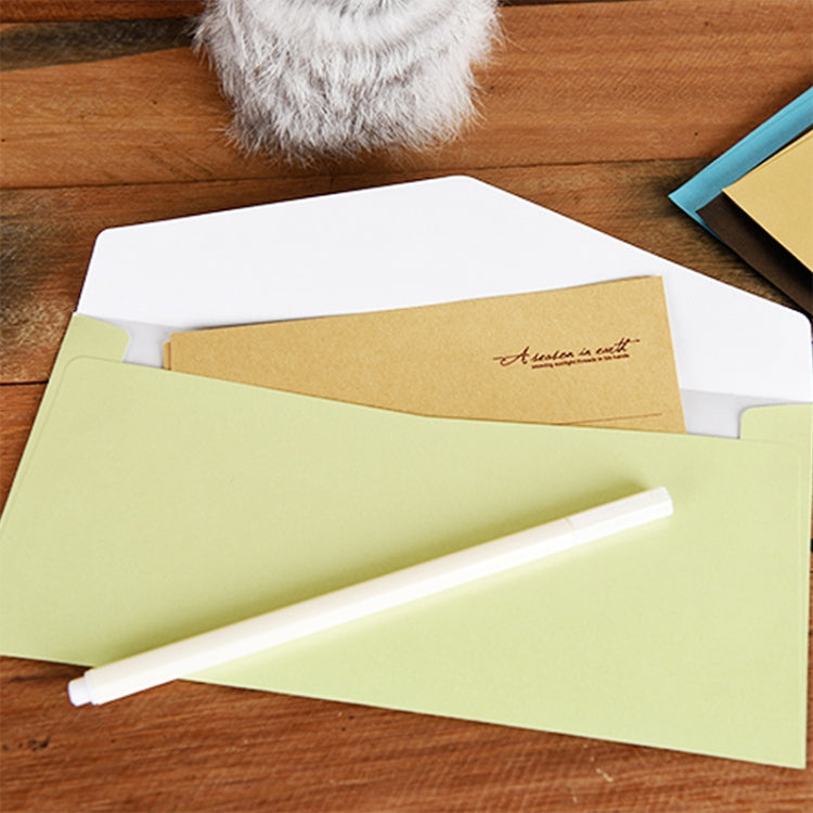 20 PCS Classical Kraft Envelopes Retro Envelope Blank Envelops Office Supplier Stationery(Pink)