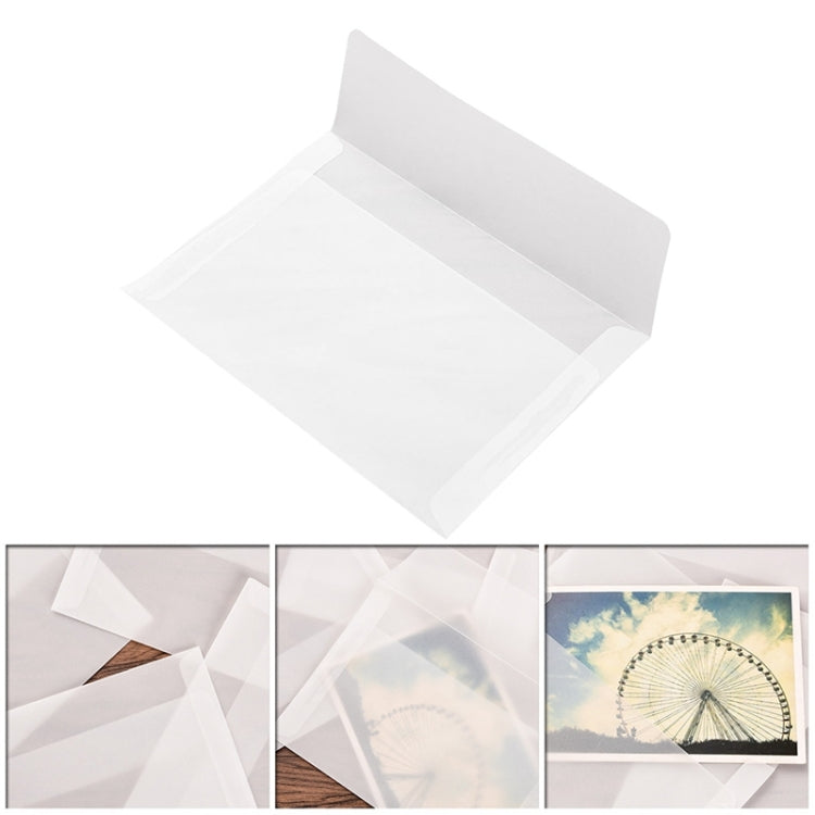 5 PCS Wallet Envelope Vintage Blank Translucent Kraft Paper DIY Gift