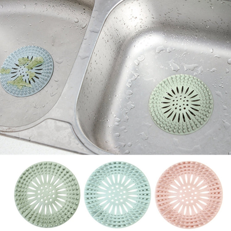 Filter Bathroom Kitchen Sewer Drain Sink Anti Blockage(Blue)