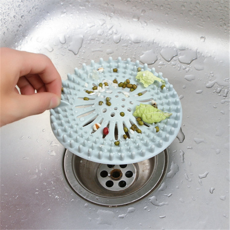 Filter Bathroom Kitchen Sewer Drain Sink Anti Blockage(Blue)