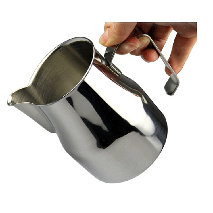 Stainless Steel Coffee Pot Pull Flower Cylinder Cup, Capacity:0.35L