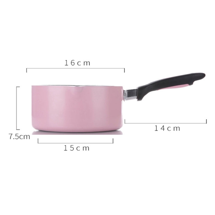 Mini Milk Pan Not-Sticky Heating Pot Portable Soup Pot Metal Flat-Bottomed Multifunction Egg Soup Noodles