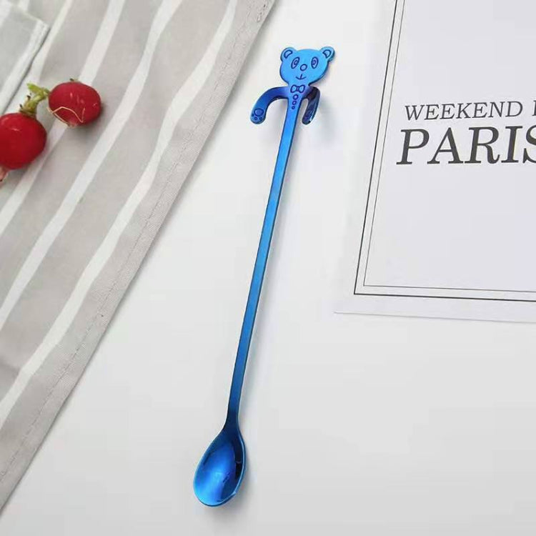 Cute Bear Spoon Long Handle Spoons Coffee Drinking Tools