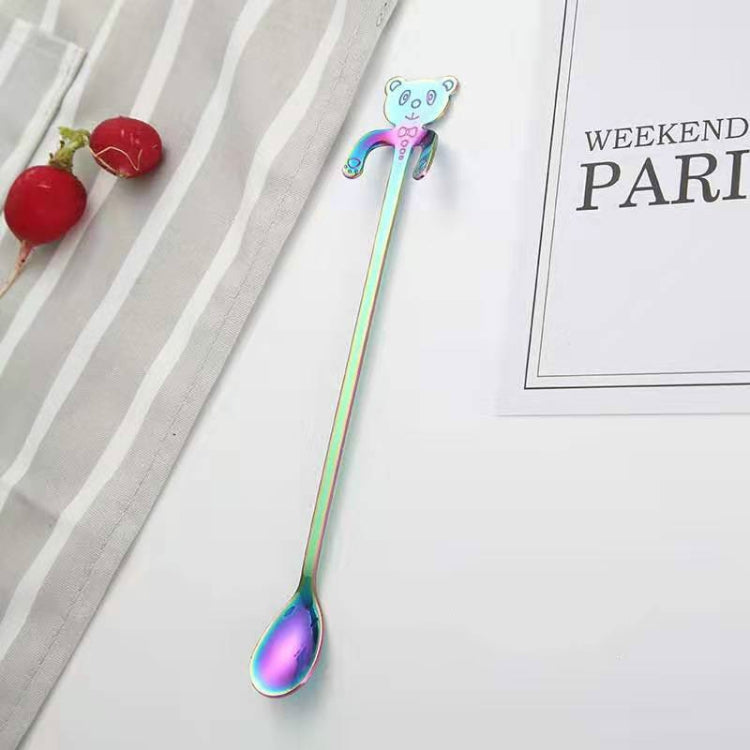 Cute Bear Spoon Long Handle Spoons Coffee Drinking Tools