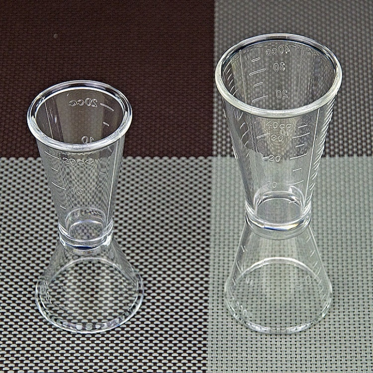 2 PCS PC Small Measuring Cup Device Double-headed Graduated Milk Tea Scale Cup Measuring Tool, Specification:Small
