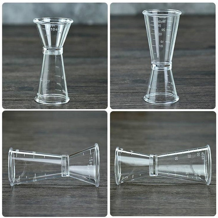 2 PCS PC Small Measuring Cup Device Double-headed Graduated Milk Tea Scale Cup Measuring Tool, Specification:Small