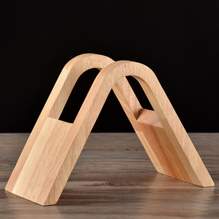 Coffee Filter Holder Coffee Storage Rack Filter Box Paper Base Bracket Display Stand Wooden V Holder