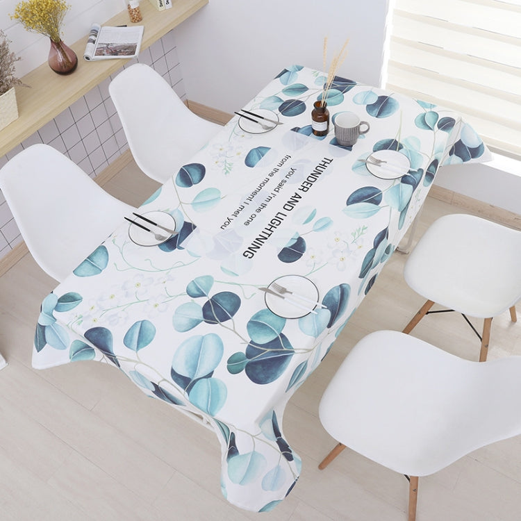 Greenery Waterproof Tablecloth Restaurant Kitchen Dust Cover Rectangular Tablecloth, Size:140x230cm