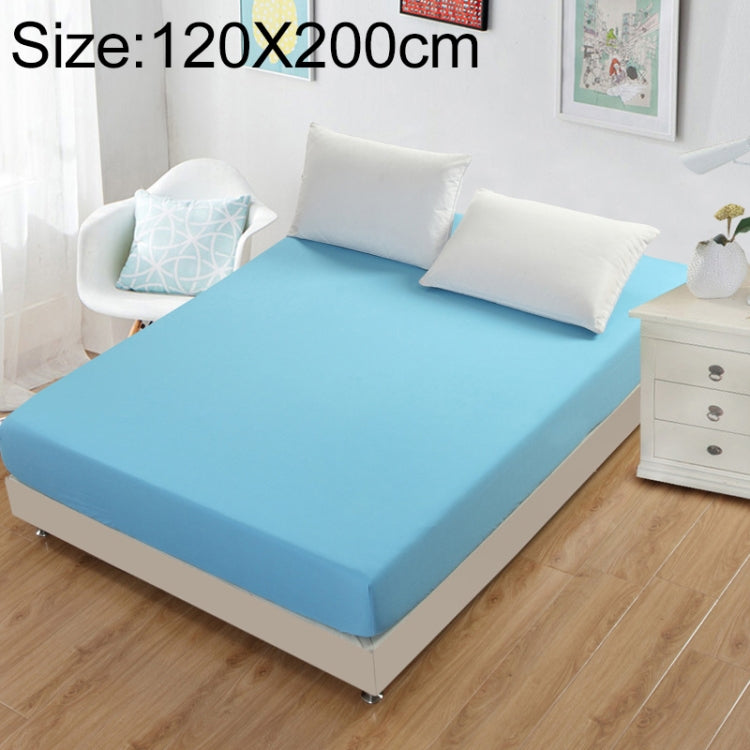 Plain Mattress Protector Bed Mat Mattress Cover Fitted Sheet, Size:120X200cm