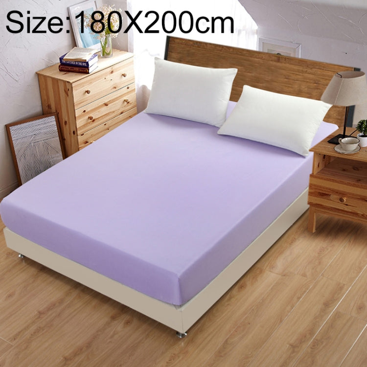 Plain Mattress Protector Bed Mat Mattress Cover Fitted Sheet, Size:180X200cm