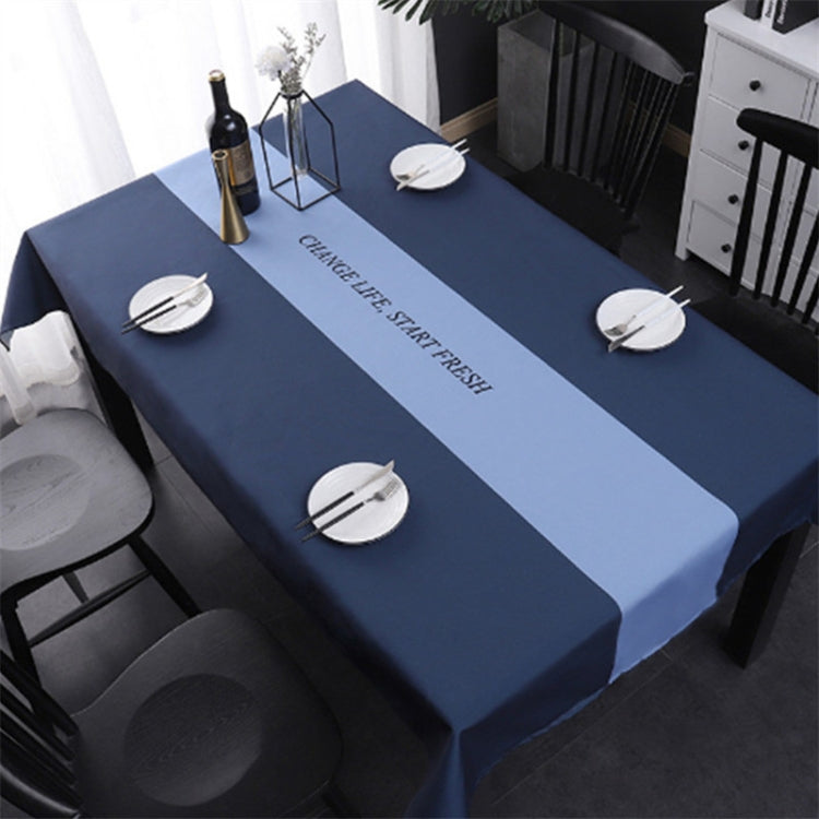 Simple Decorative Linen Tablecloth Waterproof Oilproof Rectangular Dining Table Cloth, Size:85x85cm