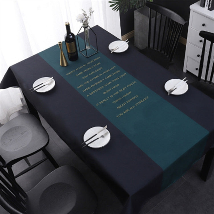 Simple Decorative Linen Tablecloth Waterproof Oilproof Rectangular Dining Table Cloth, Size:110x110cm