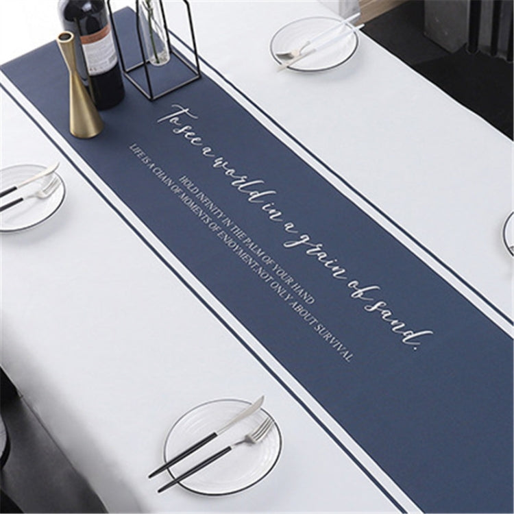 Simple Decorative Linen Tablecloth Waterproof Oilproof Rectangular Dining Table Cloth, Size:140x180cm