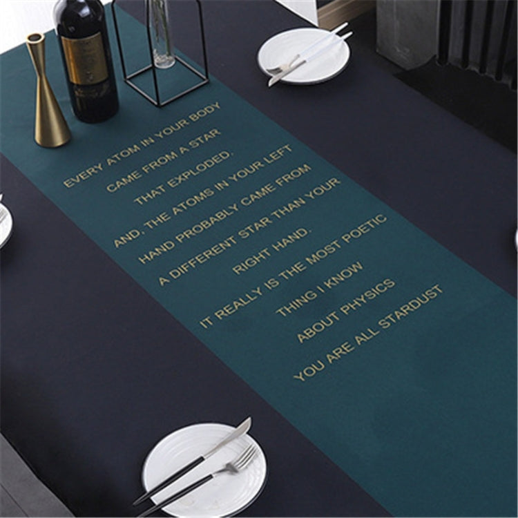 Simple Decorative Linen Tablecloth Waterproof Oilproof Rectangular Dining Table Cloth, Size:140x230cm