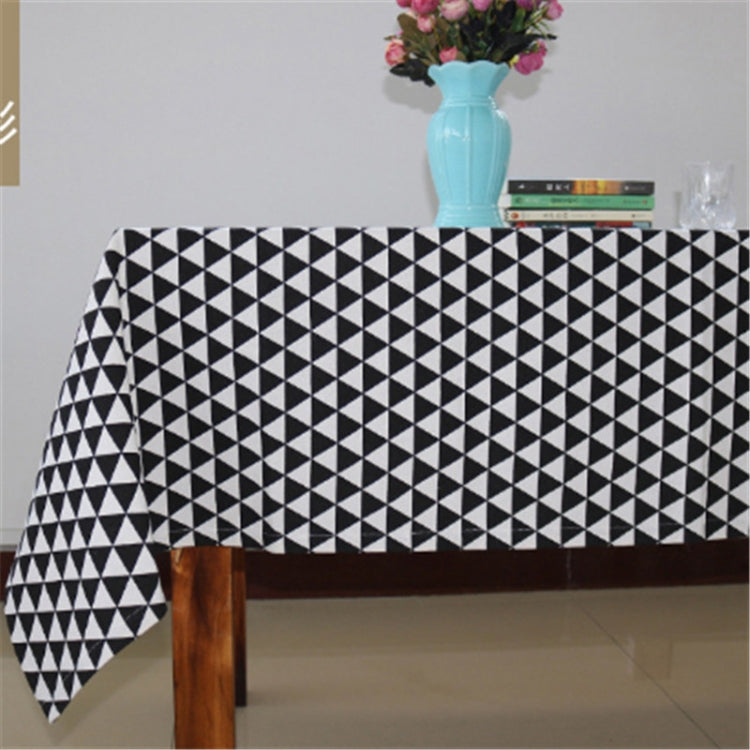 Cotton Linen Tablecloth Dust-proof Rectangular Dining Table Cloth Tea Tablet TV Mat, Size:90x140cm