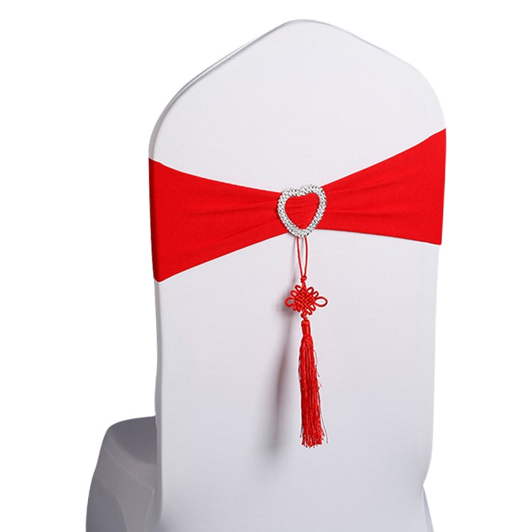 Stretch Chair Bound Chinese Knot Chair Sashes Cover Wedding Chair Decoration For Wedding Party Ceremony Banquet Event Decor