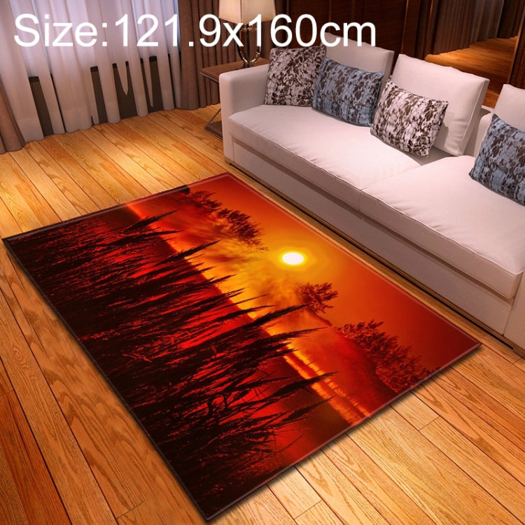 121.9x160.0cm Modern Fashion Home Sunset View Floor Mat