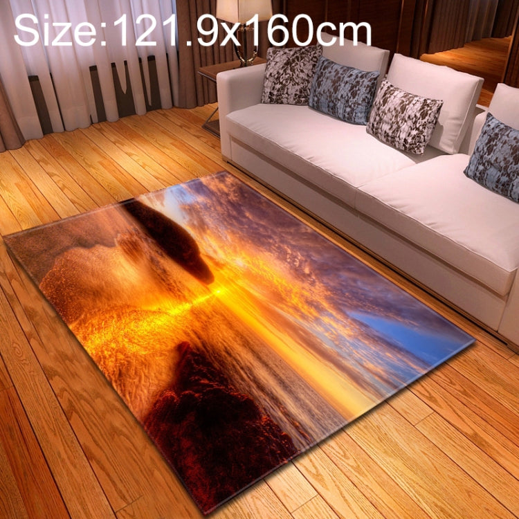 121.9x160.0cm Modern Fashion Home Sunset View Floor Mat