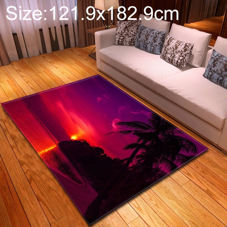 121.9x182.9cm Modern Fashion Home Sunset View Floor Mat