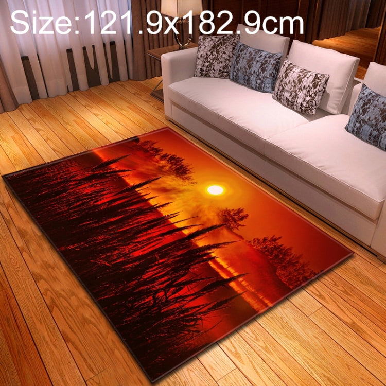 121.9x182.9cm Modern Fashion Home Sunset View Floor Mat