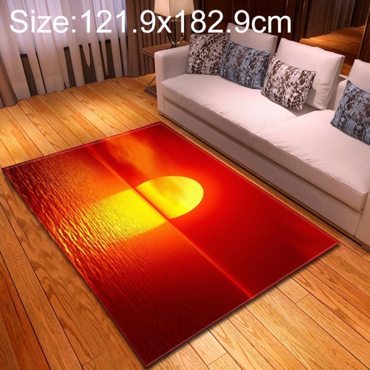 121.9x182.9cm Modern Fashion Home Sunset View Floor Mat